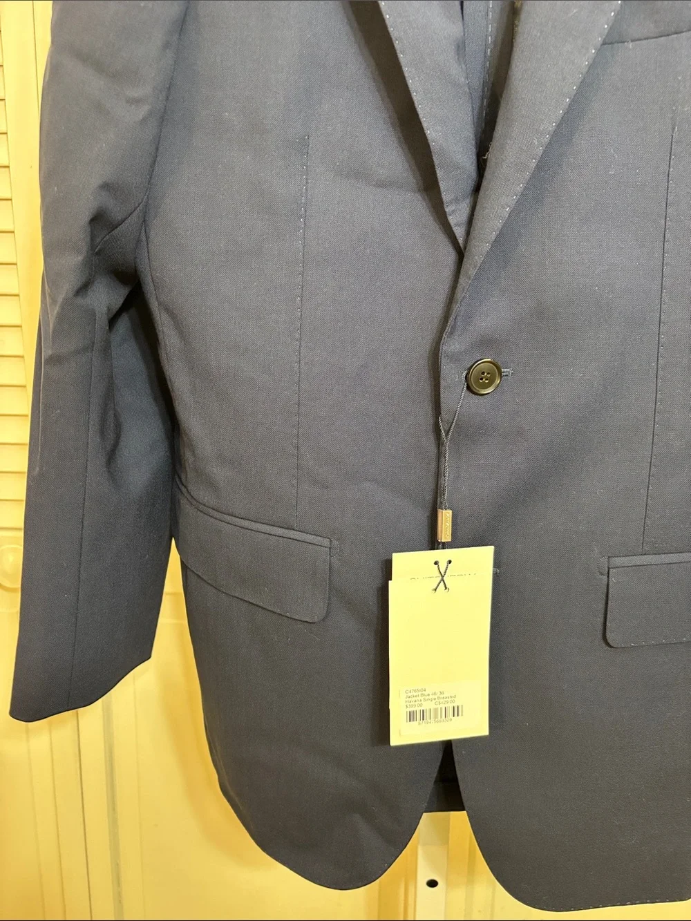 NWT Suitsupply Havana Single Breasted Single-Button Sport Coat Size 36